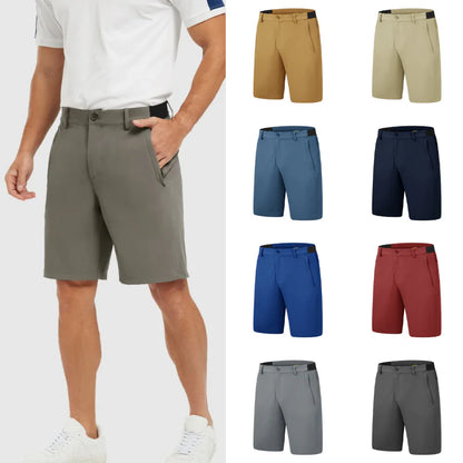 🎉 Reducere de 50% ✨ Pantaloni scurți de golf casual pentru bărbați, elastici, cu uscare rapidă