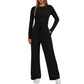 🔥ULTIMA ZI 50% REDUCERE👚2026 Set pantaloni largi cu mâneci lungi pentru femei, pentru ținute casual 💕