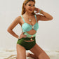 📢📢REDUCERE 40% !! ⏰ Costum de baie tip body, dintr-o bucată, cu decupaje și volane, pentru femei, 2026🩱✨