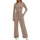 🔥ULTIMA ZI 50% REDUCERE👚2026 Set pantaloni largi cu mâneci lungi pentru femei, pentru ținute casual 💕