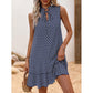 🌟Ofertă specială – 50% reducere!! 👗💕Rochie pentru femei cu fundă și model geometric