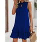 🌟Ofertă specială – 50% reducere!! 👗💕Rochie pentru femei cu fundă și model geometric