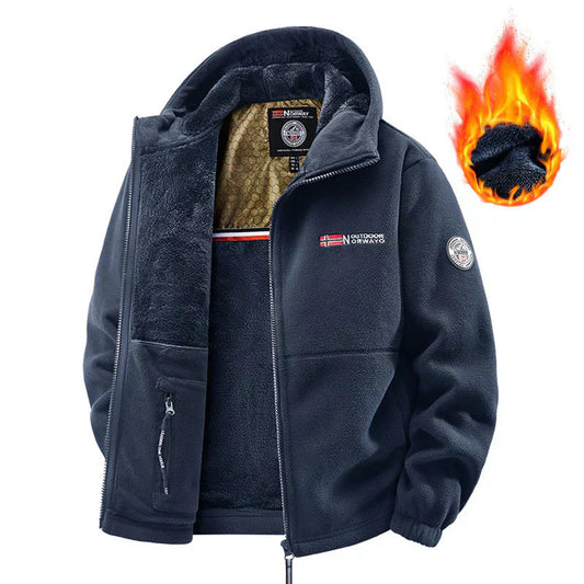 🔥PROMOTIE DE ZIUA ULTIMA - 50% REDUCERE🔥Jacheta casual unisex cu glugă, izolată termic, din grafen (cu buzunare interioare)