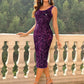 💖ULTIMA ZI DE REDUCERI 50% REDUCERE💃Rochie de petrecere fără mâneci, cu gât rotund, pentru femei, cu paiete