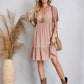 【S-3XL】👗Rochie lungă casual cu mânecă scurtă
