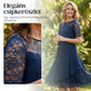 Rochie Midi în Linie A, cu Stratificare din Tul, pentru Femei