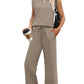 【S-2XL】💕2025 Top casual + pantaloni cu picioare largi