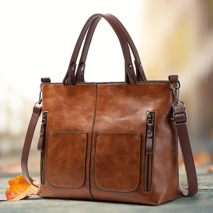 👜Geantă de umăr din piele în stil vintage pentru femei