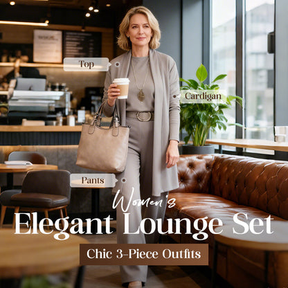 ⏳Promoție limitată de primăvară⏰Set elegant din 3 piese, incluzând cardigan lung, top și pantaloni💞
