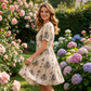 👗Rochie casual pentru femei, în stil boem, cu imprimeu floral