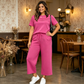 👕Tricou slim fit pentru femei – guler în V cu revere, material răcoros, culori uni 🌿