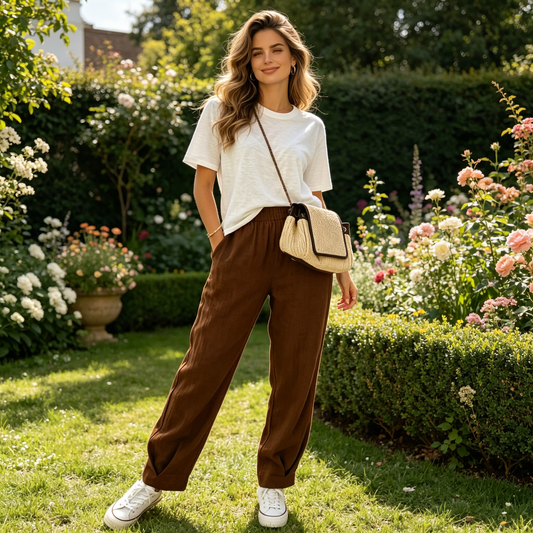 📢📢REDUCERE DE 40%!! ✨👖Pantaloni casual pentru femei, cu talie elastică
