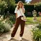 📢📢REDUCERE DE 40%!! ✨👖Pantaloni casual pentru femei, cu talie elastică