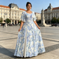 🌷Ofertă limitată în timp👗Rochie cu mâneci cu volane și croi evazat, cu un aspect eteric