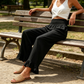 Pantaloni de lounge cu volane, stil Boho, pentru femei