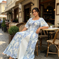 🌷Ofertă limitată în timp👗Rochie cu mâneci cu volane și croi evazat, cu un aspect eteric