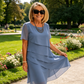 Rochie midi elegantă din șifon plisat