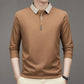 🔥köp 2 gratis frakt🔥herr Business Casual Enfärgad Slagkrage Bas-T-shirt