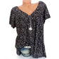 👕 50% REDUCERE ACUM! 🌸 Bluză cu mâneci scurte și imprimeu de primăvară – țesătură ușoară, imprimeuri vibrante și croială casual 👚