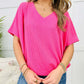 ⏳VÂNZARE FIERBINTE DE VARĂ 49% OFF💥Femei V-Neck Versatil Casual Liliac Maneca Tricou Topuri