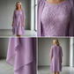 Set de rochie de gală până la genunchi și cardigan pentru femei