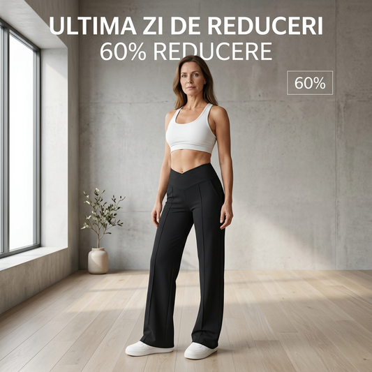 💗ULTIMA ZI DE REDUCERI 60% REDUCERE⚡50.000+ VÂNDUTE💕Pantaloni drepți largi, simpli, pentru femei