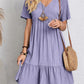 【S-3XL】👗Rochie lungă casual cu mânecă scurtă