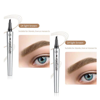 🔥Big Sale 50% OFF🔥 Creion de tatuaj 3D rezistent la apă cu 4 sfaturi de furculiță pentru microblading (💥cumpărați 1, primiți 1 gratuit)