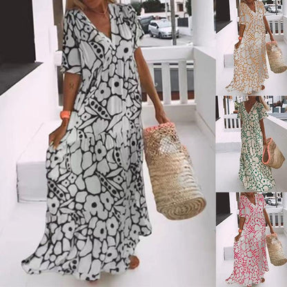 🌸Reduceri de primăvară timpurie 60%!🔥💃Rochie casual cu imprimeu floral pentru femei