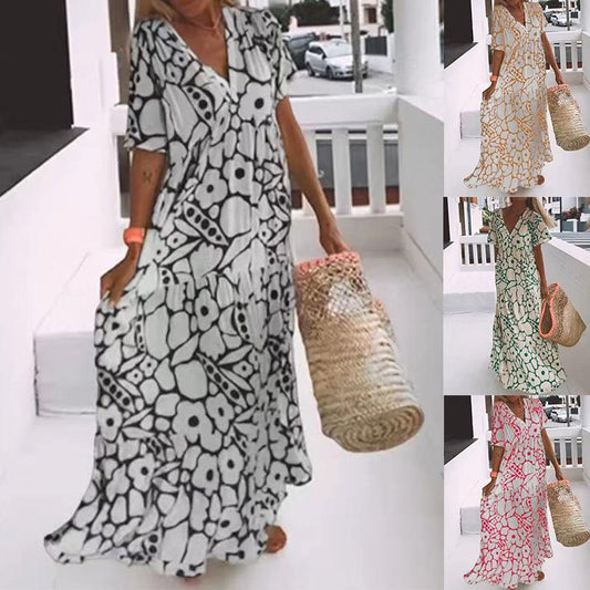 🌸Reduceri de primăvară timpurie 60%!🔥💃Rochie casual cu imprimeu floral pentru femei