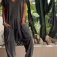 💕Jumpsuit din bumbac de culoare solidă pentru femei