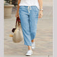 【M-3XL】💐 Pantaloni casual din in pentru femei, până la gleznă