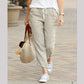 【M-3XL】💐 Pantaloni casual din in pentru femei, până la gleznă