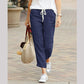 【M-3XL】💐 Pantaloni casual din in pentru femei, până la gleznă
