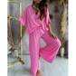 ✨2026 Produse noi💖Doamnelor Casual Loose Loose costum de culoare solidă