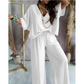 ✨2026 Produse noi💖Doamnelor Casual Loose Loose costum de culoare solidă