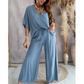 ✨2026 Produse noi💖Doamnelor Casual Loose Loose costum de culoare solidă