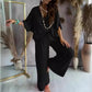 ✨2026 Produse noi💖Doamnelor Casual Loose Loose costum de culoare solidă