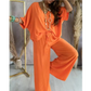 ✨2026 Produse noi💖Doamnelor Casual Loose Loose costum de culoare solidă