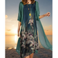 🔥 Ofertă specială valabilă 3 zile 🌸 Rochie din două piese pentru femei, cu imprimeu floral.