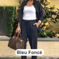 🔥Bluză cu mânecă lungă din bumbac și lenjerie pentru femei și set de pantaloni