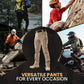 👖⚡ Pantaloni tactici – Țesătură rezistentă, buzunare multiple & genunchi întăriți | Vânătoare, camping, muncă & outdoor 🎒🧗