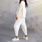 💖Set de 2 piese cu bluză cu mâneci lungi și gât rotund și pantaloni