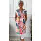 🦋✨ Rochie Femei Lejeră Imprimeu Fluturi Guler Rotund Lungime Genunchi – Confort și Stil În 3 Culori 🌿