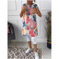 🦋✨ Rochie Femei Lejeră Imprimeu Fluturi Guler Rotund Lungime Genunchi – Confort și Stil În 3 Culori 🌿