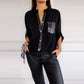 🔥2026 HOT SALE🔥Casual Patchwork Top with Sequins
