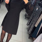 Rochie elegantă cu mânecă bufantă