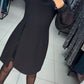 Rochie elegantă cu mânecă bufantă