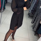 Rochie elegantă cu mânecă bufantă