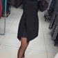 Rochie elegantă cu mânecă bufantă